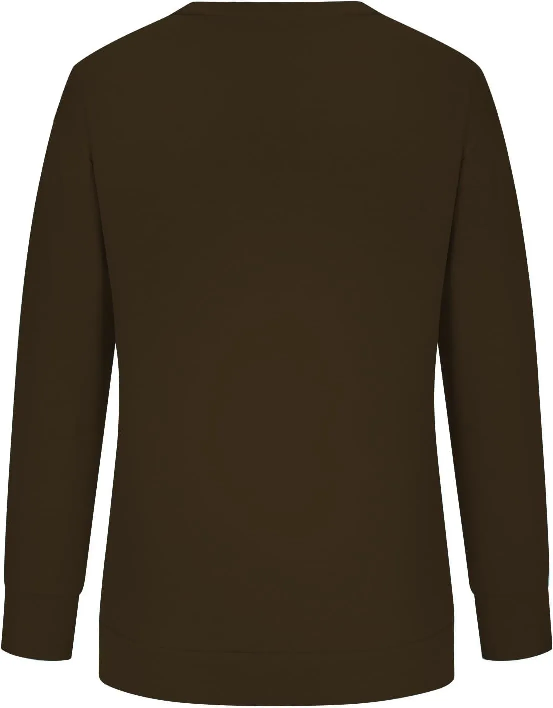 DOLKFU Womens Crewneck Loose Fit Sweatshirt Trendy Solid Color Pullover Tops Long Sleeve Casual Sweatshirts