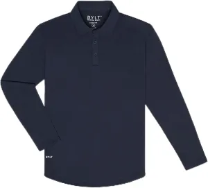 Drop-Cut Polo Long Sleeve Men's Shirt