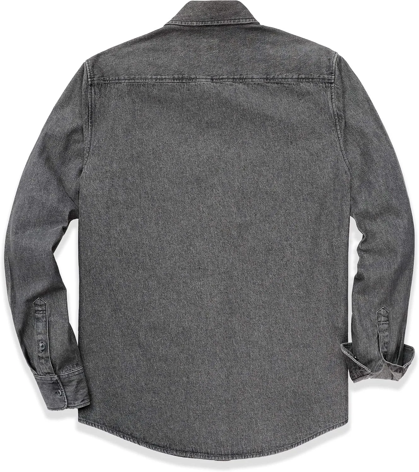 Dubinik Denim Shirt Men Mens Denim Shirts Long Sleeve Mens Denim Button Down Shirt Cotton Regular Fit Casual Work Shirts