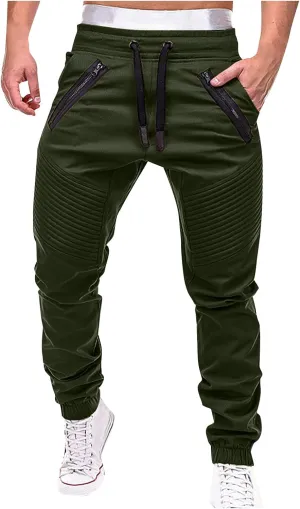 Dudubaby Baggy Pants for Men Men's Sports Casual Jogging Trousers Lightweight Hiking Work Pants Outdoor Pant