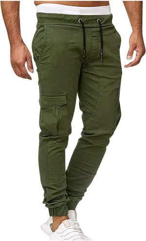 DuDubaby Men's Sports Casual Jogging Trousers Lightweight Hiking Work Pants Outdoor Pant