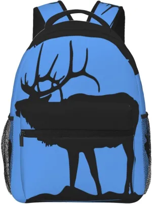 Elk Animals Backpack Laptop Backpack Sports Travel Shoulder bag Light casual backpack