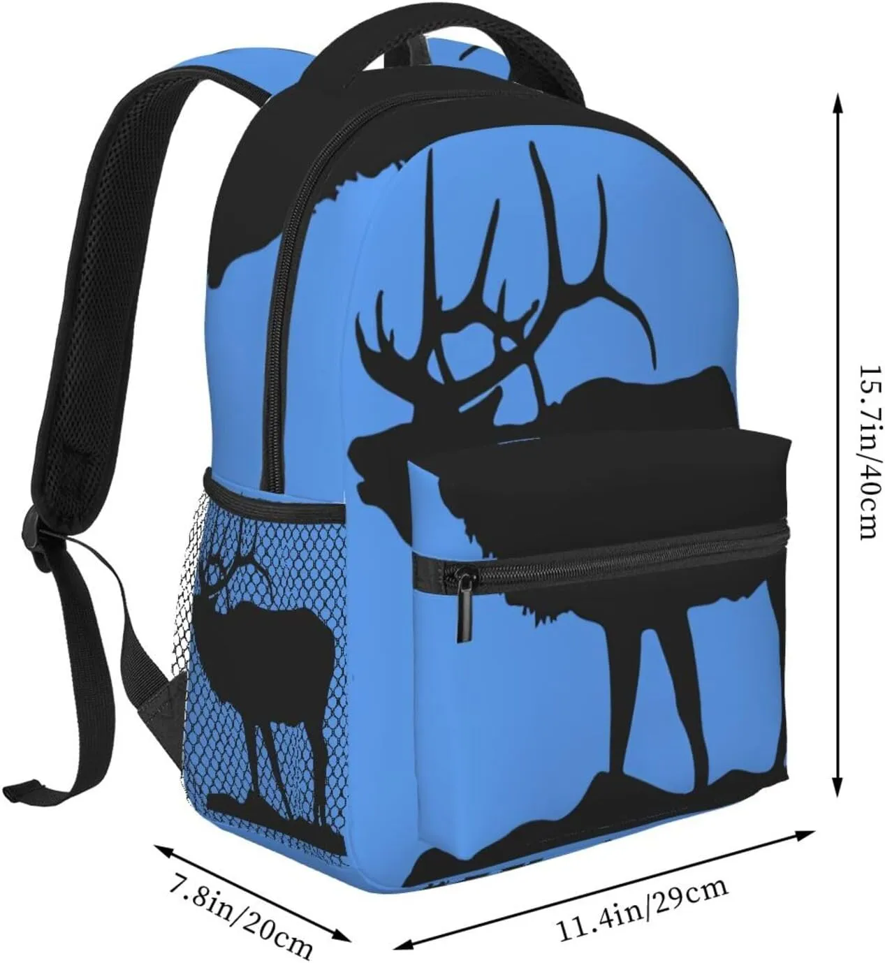 Elk Animals Backpack Laptop Backpack Sports Travel Shoulder bag Light casual backpack