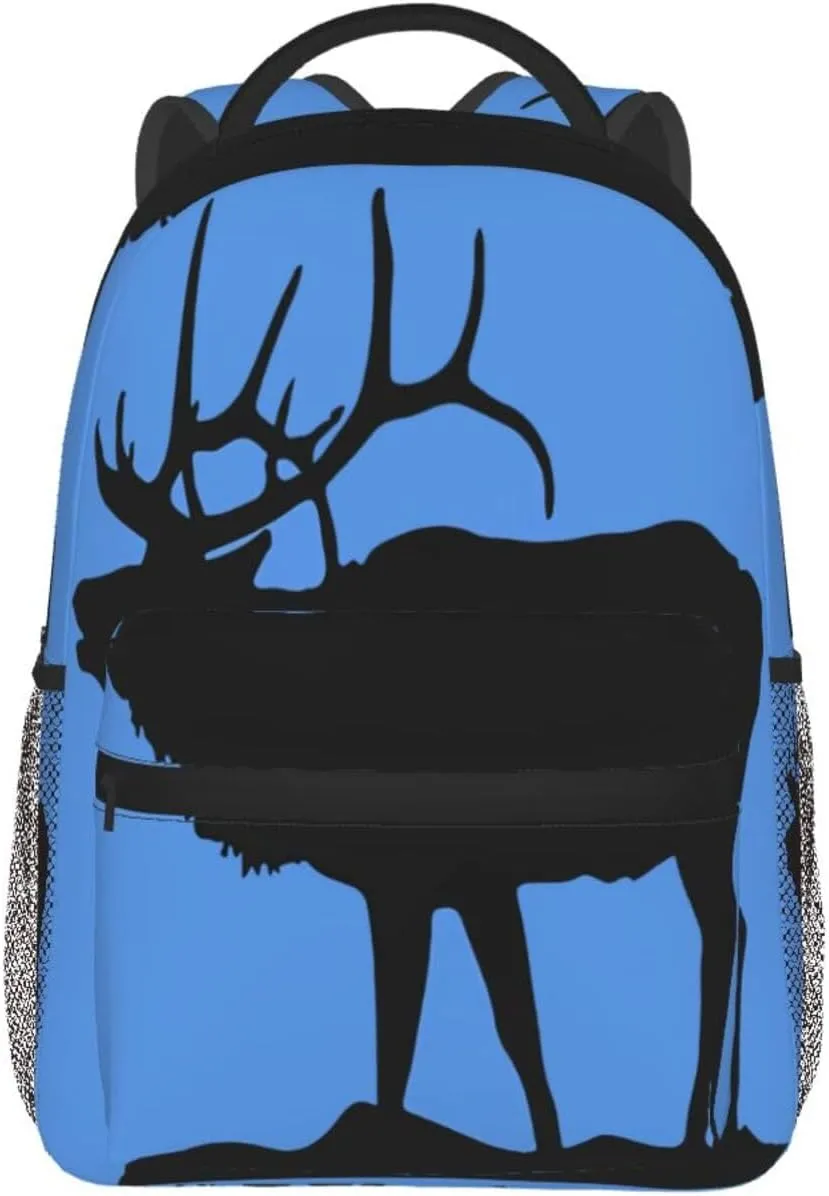 Elk Animals Backpack Laptop Backpack Sports Travel Shoulder bag Light casual backpack