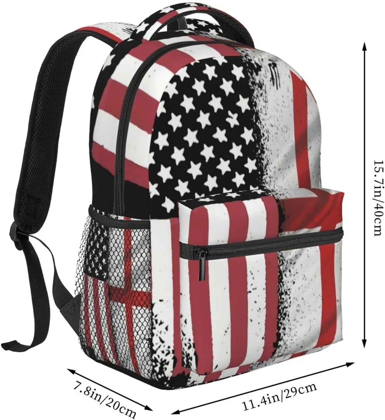 England American Flagrame Backpack Laptop Backpack Sports Travel Shoulder bag Light casual backpack