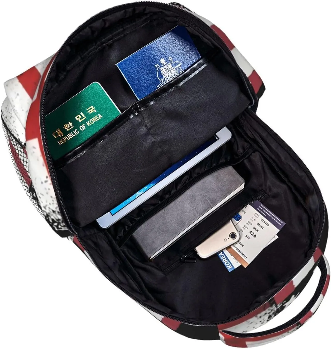 England American Flagrame Backpack Laptop Backpack Sports Travel Shoulder bag Light casual backpack