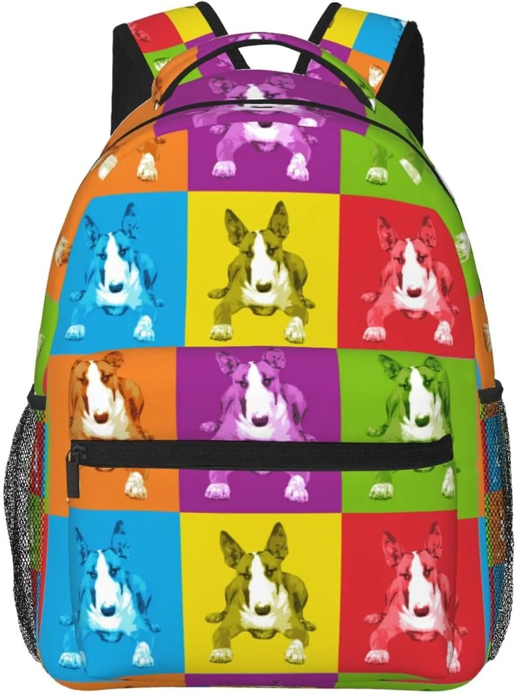 English Bull Terrier Backpack Laptop Backpack Sports Travel Shoulder bag Light casual backpack