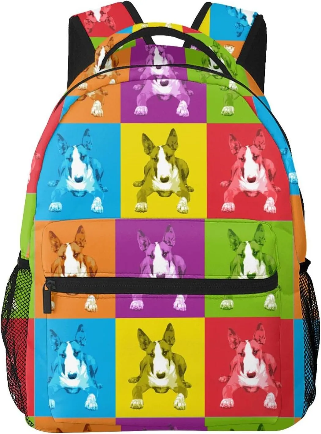 English Bull Terrier Backpack Laptop Backpack Sports Travel Shoulder bag Light casual backpack