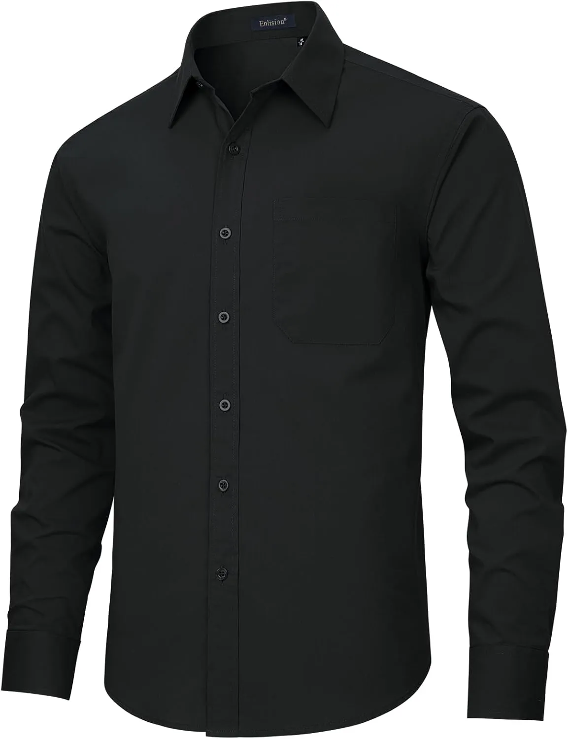 Enlision Mens Dress Shirts Long Sleeve Button Down Shirt for Men Regular Fit Business Casual Shirt and Tie Sets for Wedding
