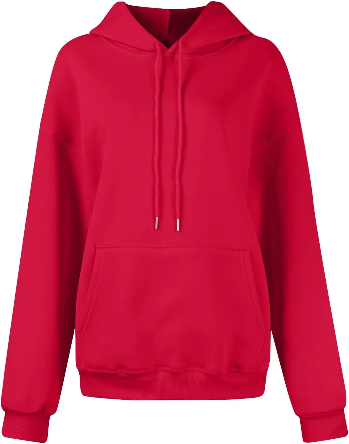 Febecool Womens Oversized Hoodies Sweatshirts Women's Hoodie Women's Solid Color Long-sleeved Baggy Pullover Sweater Top