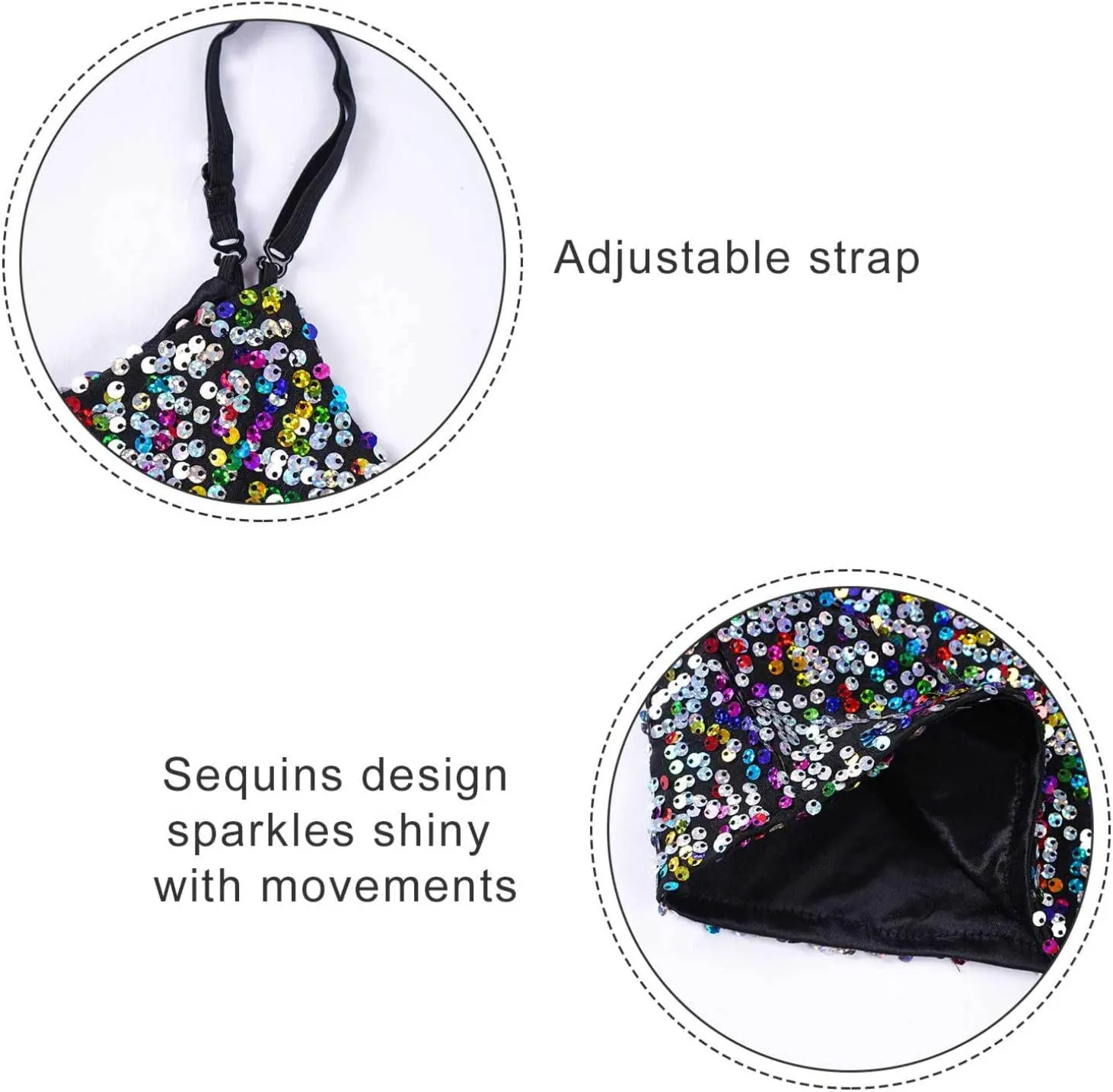 FEESHOW Little/Big Girls Shiny Metallic Camisole Tank Tops Party Fancy Vest Top Tee Shirts Sports Dance Costume