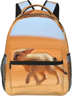Fennec Fox Desert Backpack Laptop Backpack Sports Travel Shoulder bag Light casual backpack