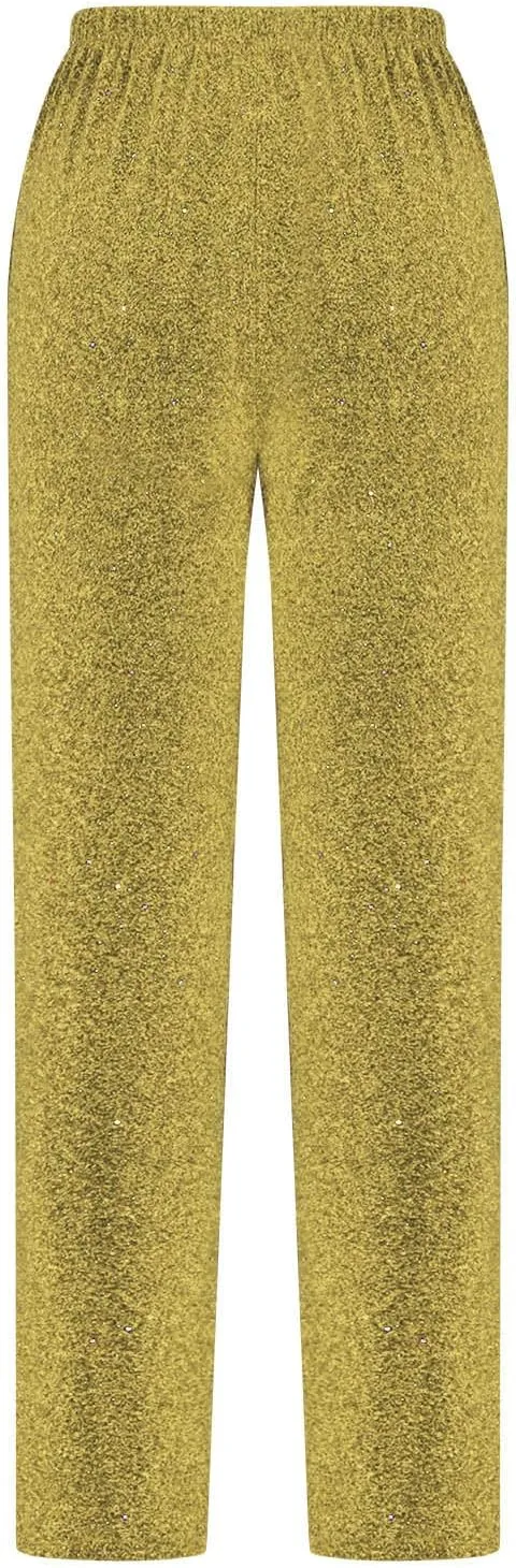 Firzero Black Leggings Women Dressy Sequin Bling Legging Joggers Elastic High Waist Pencil Pants Sparkly Skinny Trousers