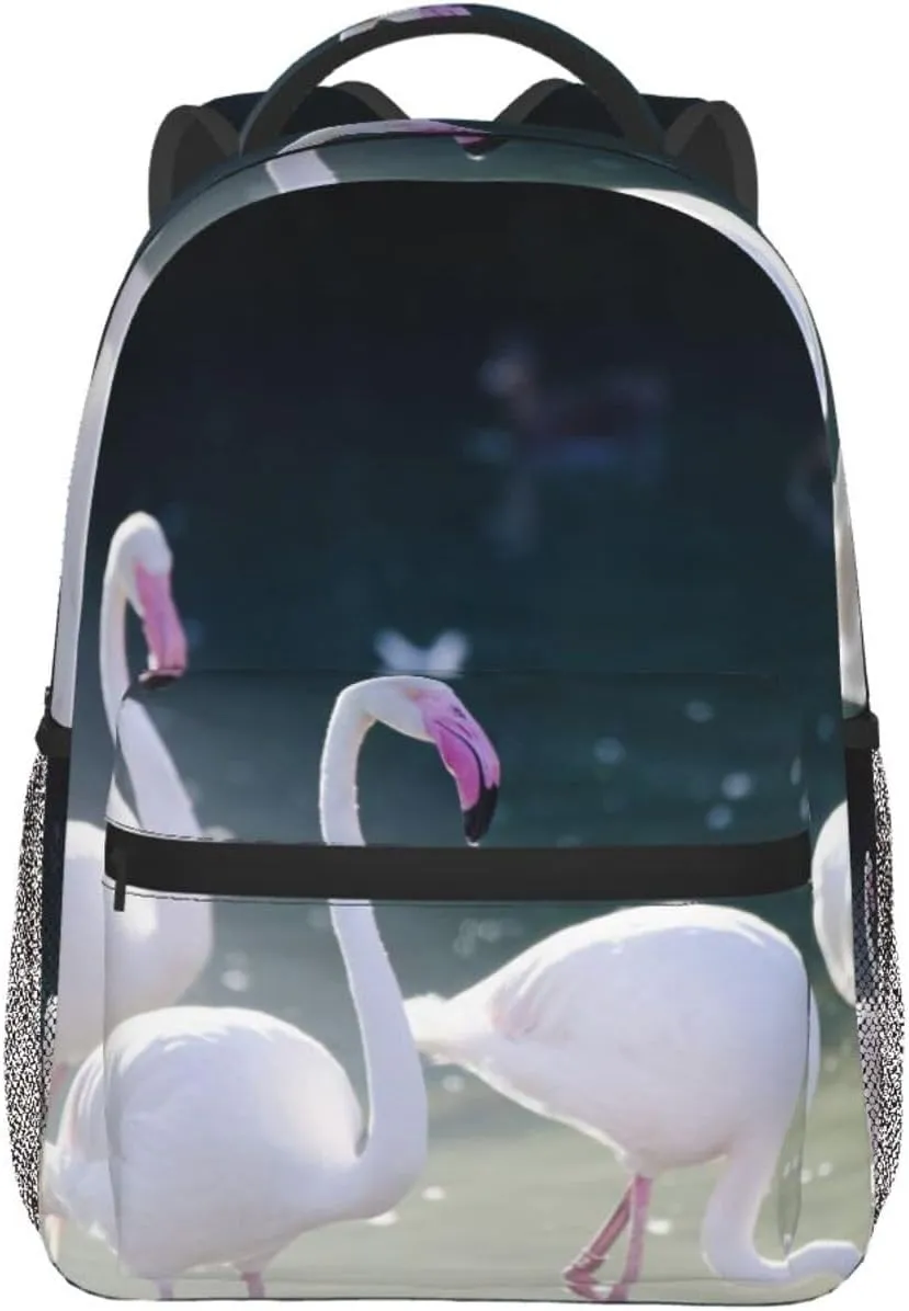 Flamingo Backpack Laptop Backpack Sports Travel Shoulder bag Light casual backpack