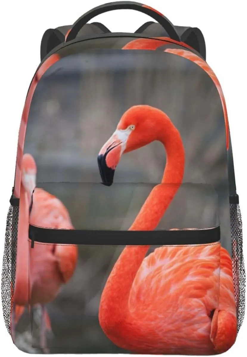 Flamingo Backpack Laptop Backpack Sports Travel Shoulder bag Light casual backpack