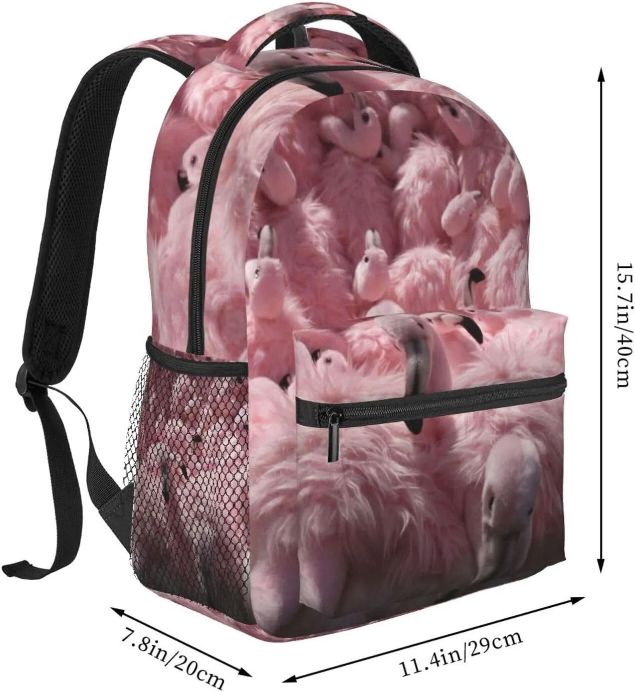 Flamingo Backpack Laptop Backpack Sports Travel Shoulder bag Light casual backpack