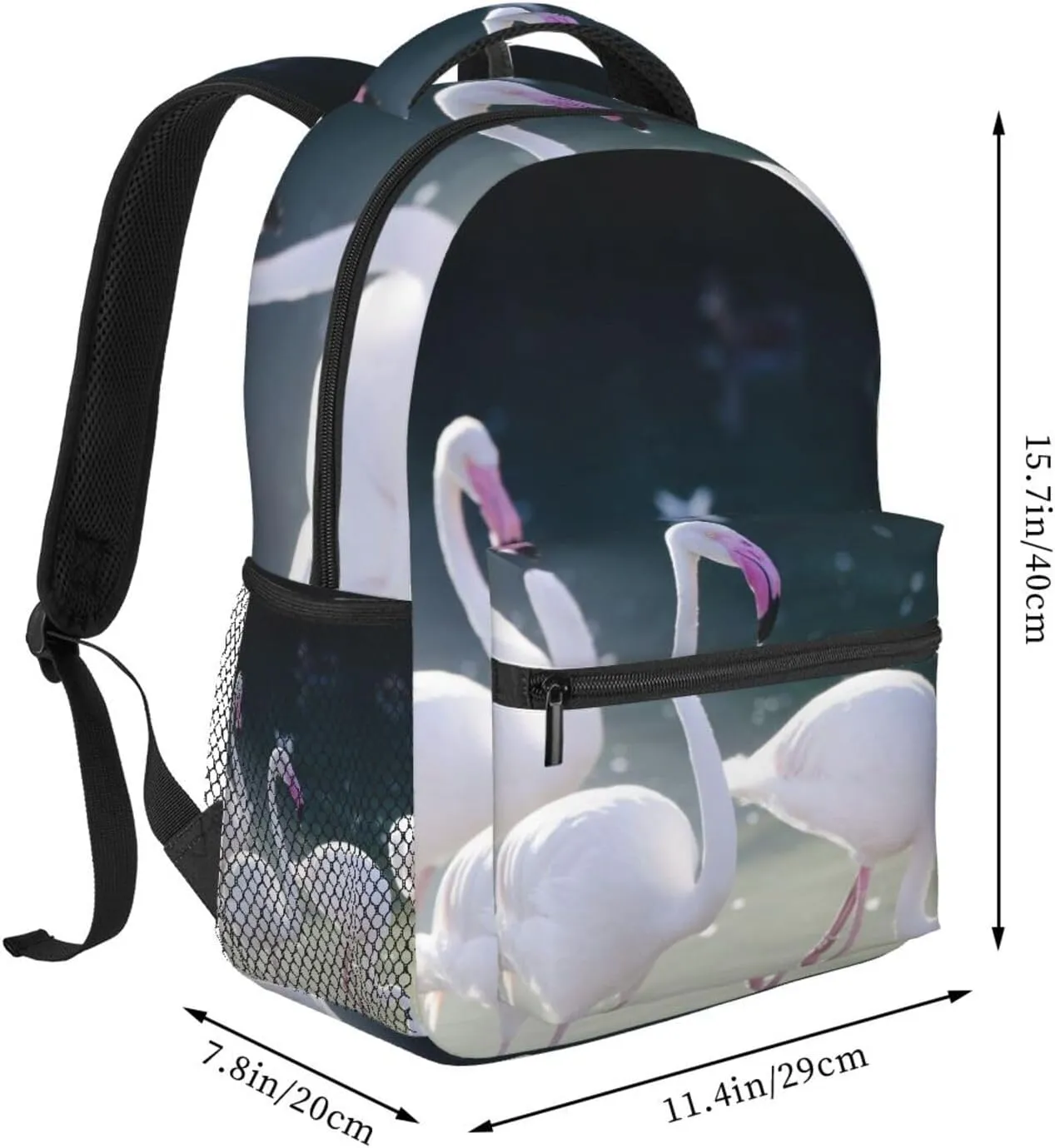 Flamingo Backpack Laptop Backpack Sports Travel Shoulder bag Light casual backpack