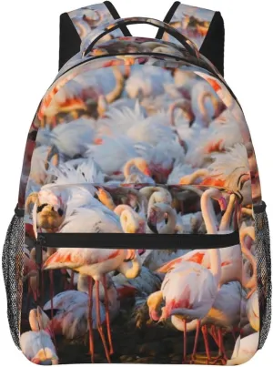 Flamingo Backpack Laptop Backpack Sports Travel Shoulder bag Light casual backpack