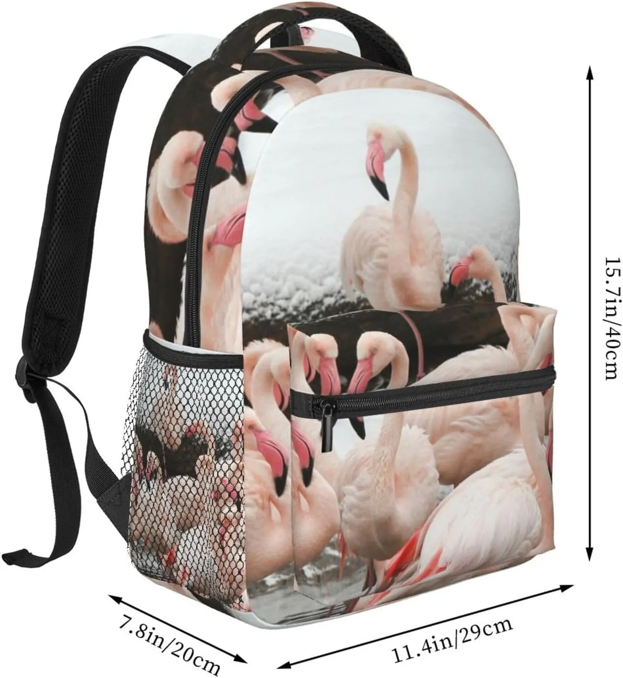 Flamingo Backpack Laptop Backpack Sports Travel Shoulder bag Light casual backpack