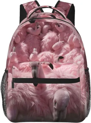 Flamingo Backpack Laptop Backpack Sports Travel Shoulder bag Light casual backpack