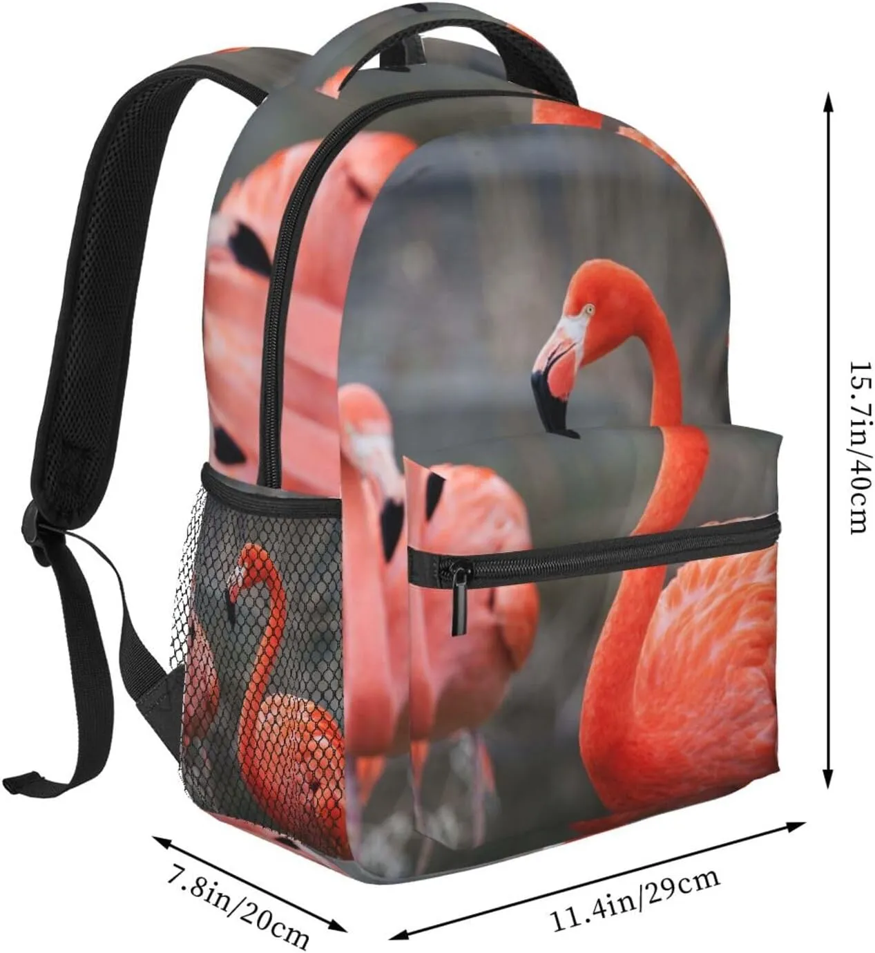 Flamingo Backpack Laptop Backpack Sports Travel Shoulder bag Light casual backpack