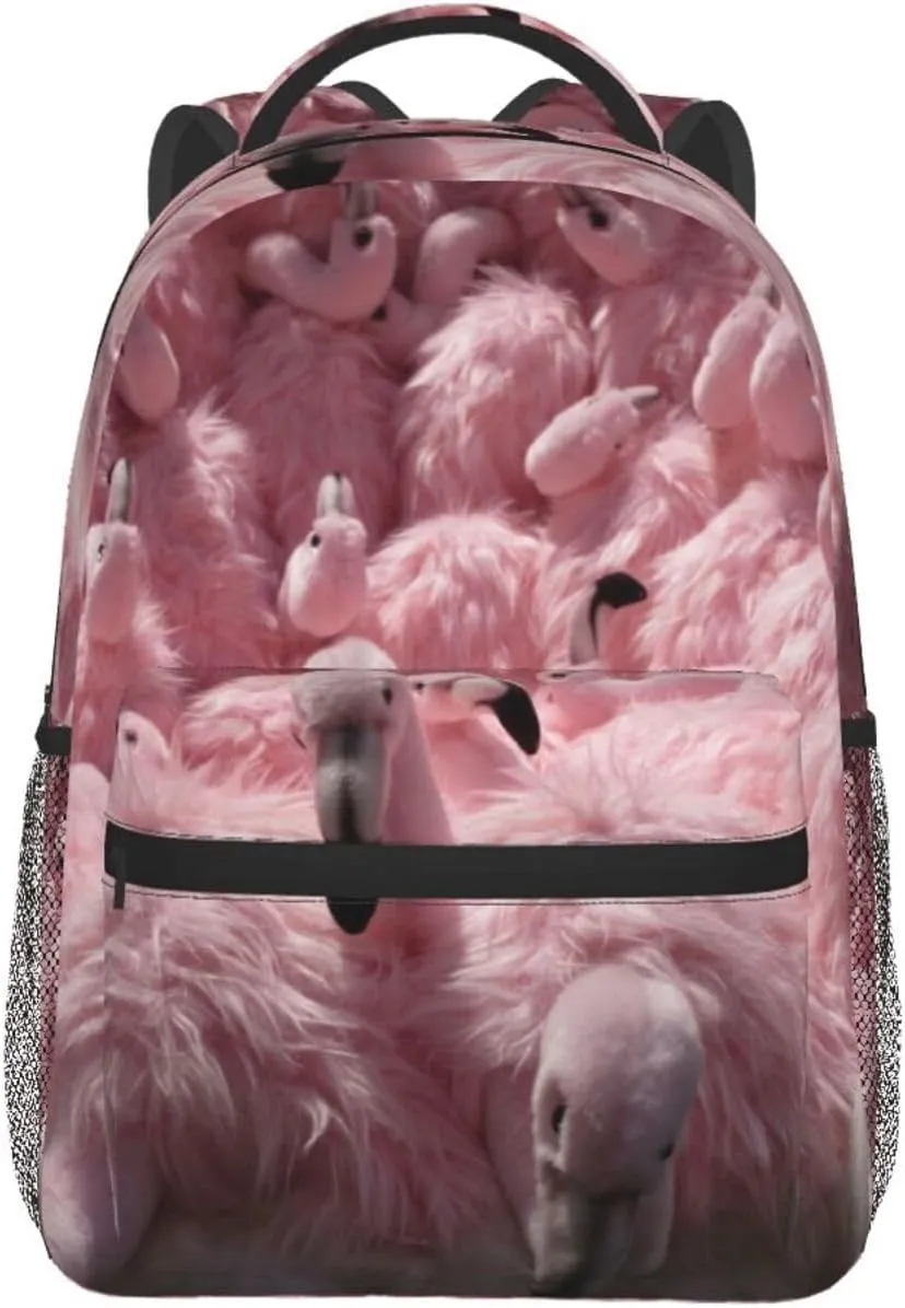 Flamingo Backpack Laptop Backpack Sports Travel Shoulder bag Light casual backpack