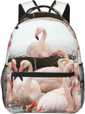 Flamingo Backpack Laptop Backpack Sports Travel Shoulder bag Light casual backpack