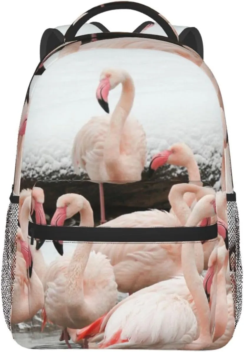 Flamingo Backpack Laptop Backpack Sports Travel Shoulder bag Light casual backpack
