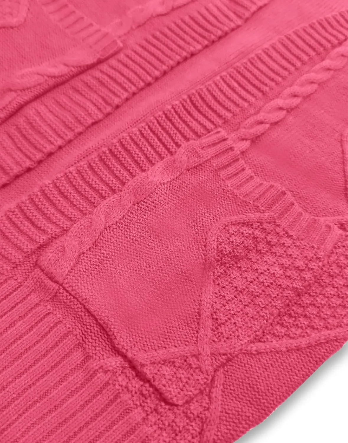 Girls Open Front Cardigan Midi Length Long Sleeve Knit Sweater School Uniform Sweater Outwears with Pockets 5-14 Years