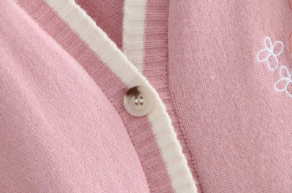 GK-O Mori Girl Kawaii Rabbit Japan JK Uniform Knit Cardigan Sweater Girl School Cosplay Sweater