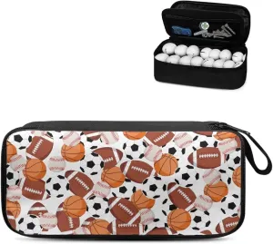 Golf Ball Bag Pouch, Golf Essentials Accessory Bag, Golf Valuables Pouch Golf Gifts for Men Golf Accessories Case Bag