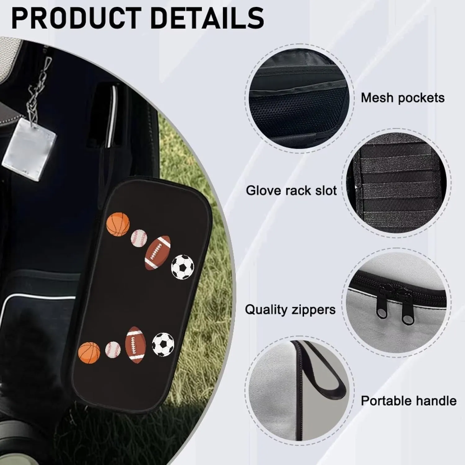 Golf Ball Bag Pouch, Golf Essentials Accessory Bag, Golf Valuables Pouch Golf Gifts for Men Golf Accessories Case Bag