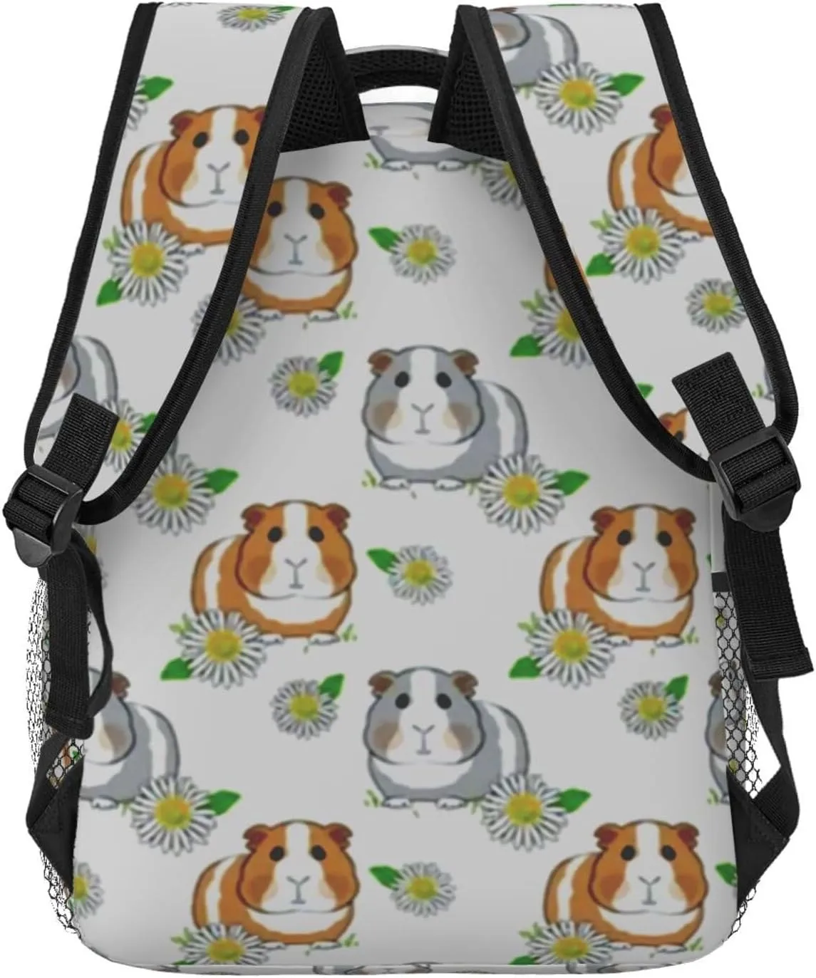 Guinea Pigs Daisies Backpack Laptop Backpack Sports Travel Shoulder bag Light casual backpack
