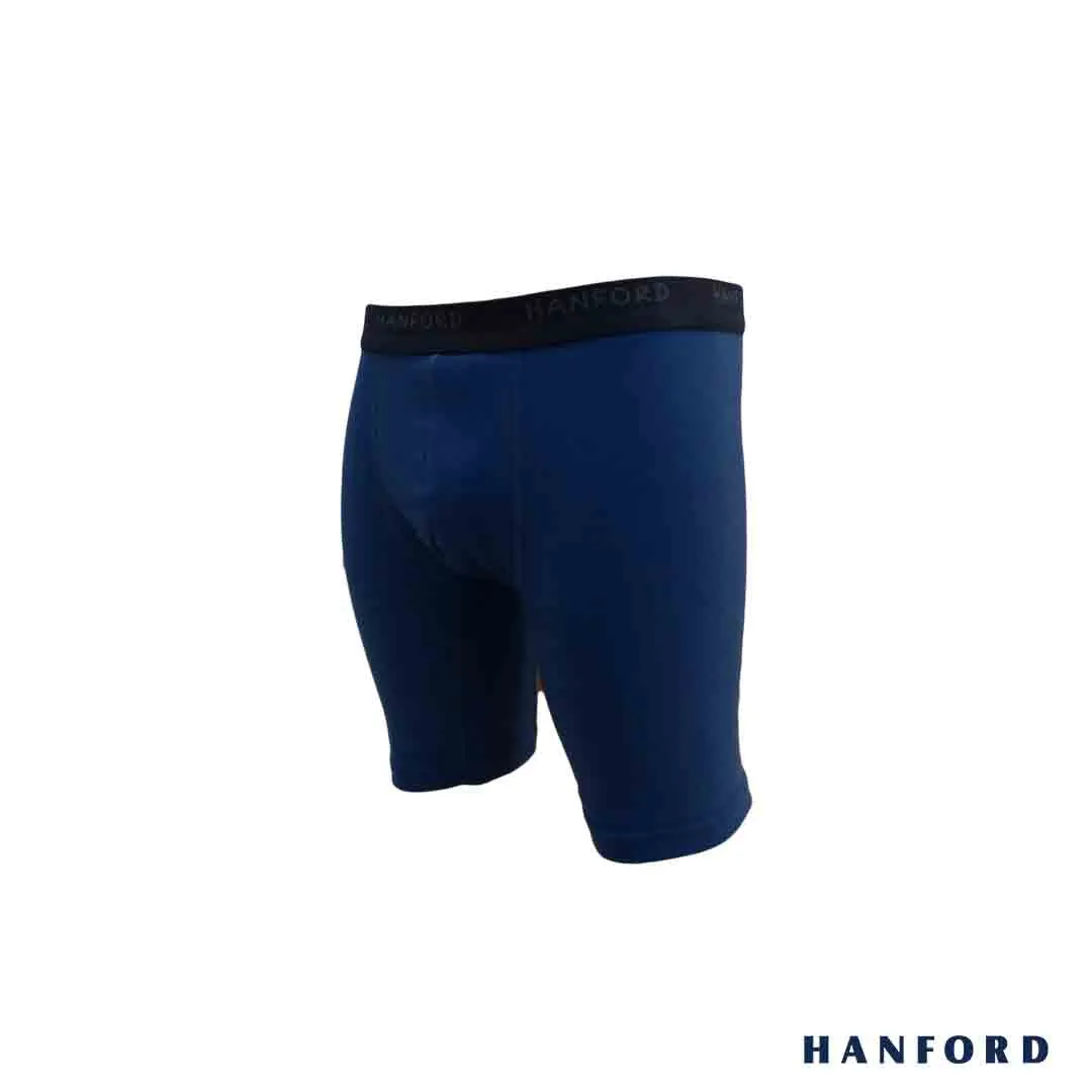 Hanford Kids/Teens Cotton w/ Spandex Knee Shorts - Finster/ActiveBlue (Single Pack)