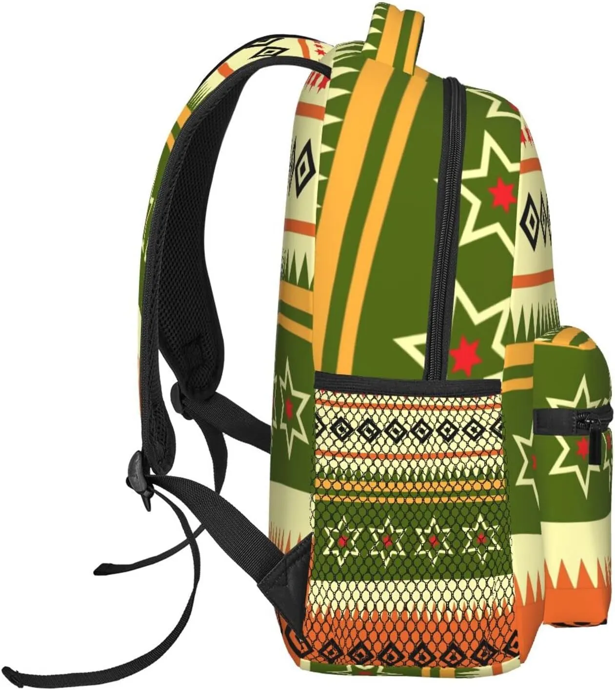 IndianAfricaStripe Backpack Laptop Backpack Sports Travel Shoulder bag Light casual backpack