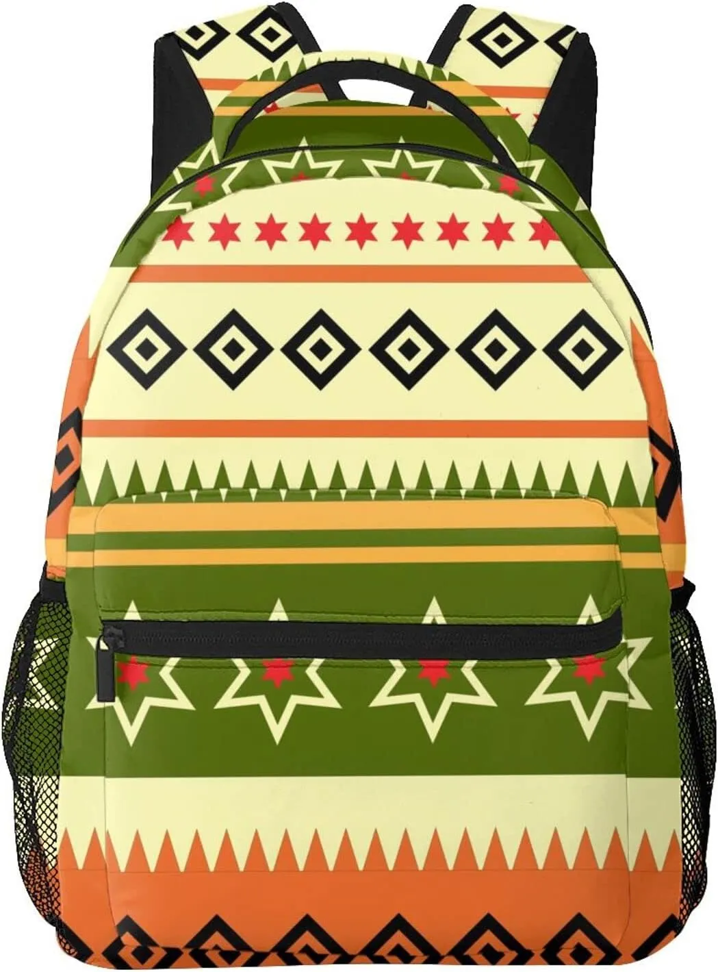 IndianAfricaStripe Backpack Laptop Backpack Sports Travel Shoulder bag Light casual backpack