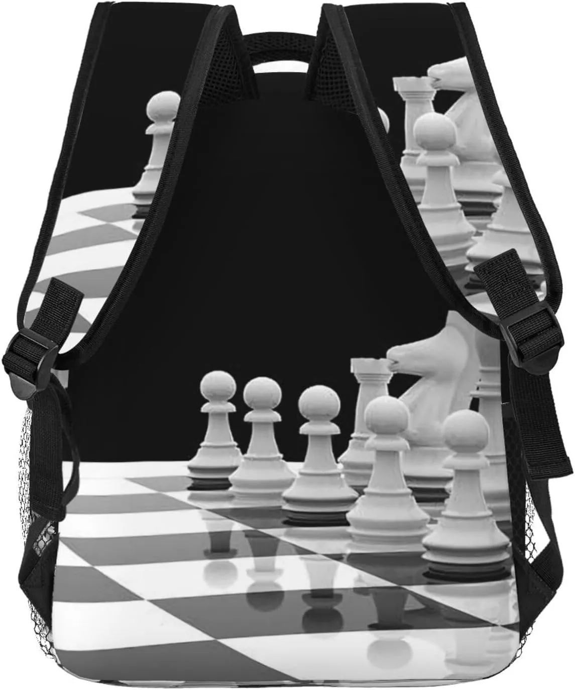 International Chess Piece Chessboard Backpack Laptop Backpack Sports Travel Shoulder bag Light casual backpack