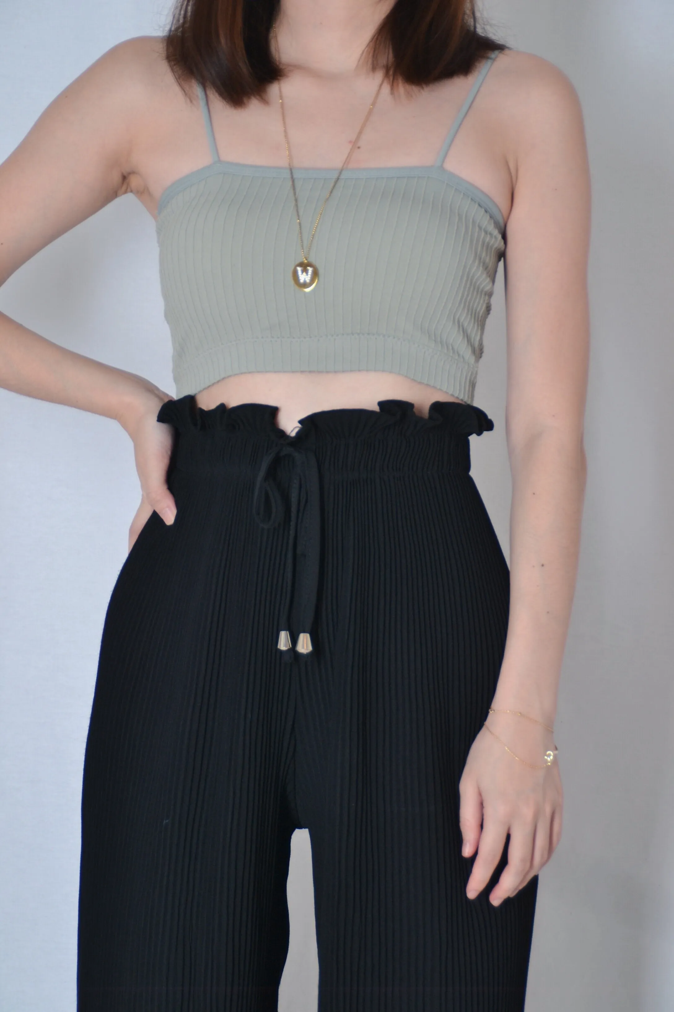 JOY CROP TOP IN GREY