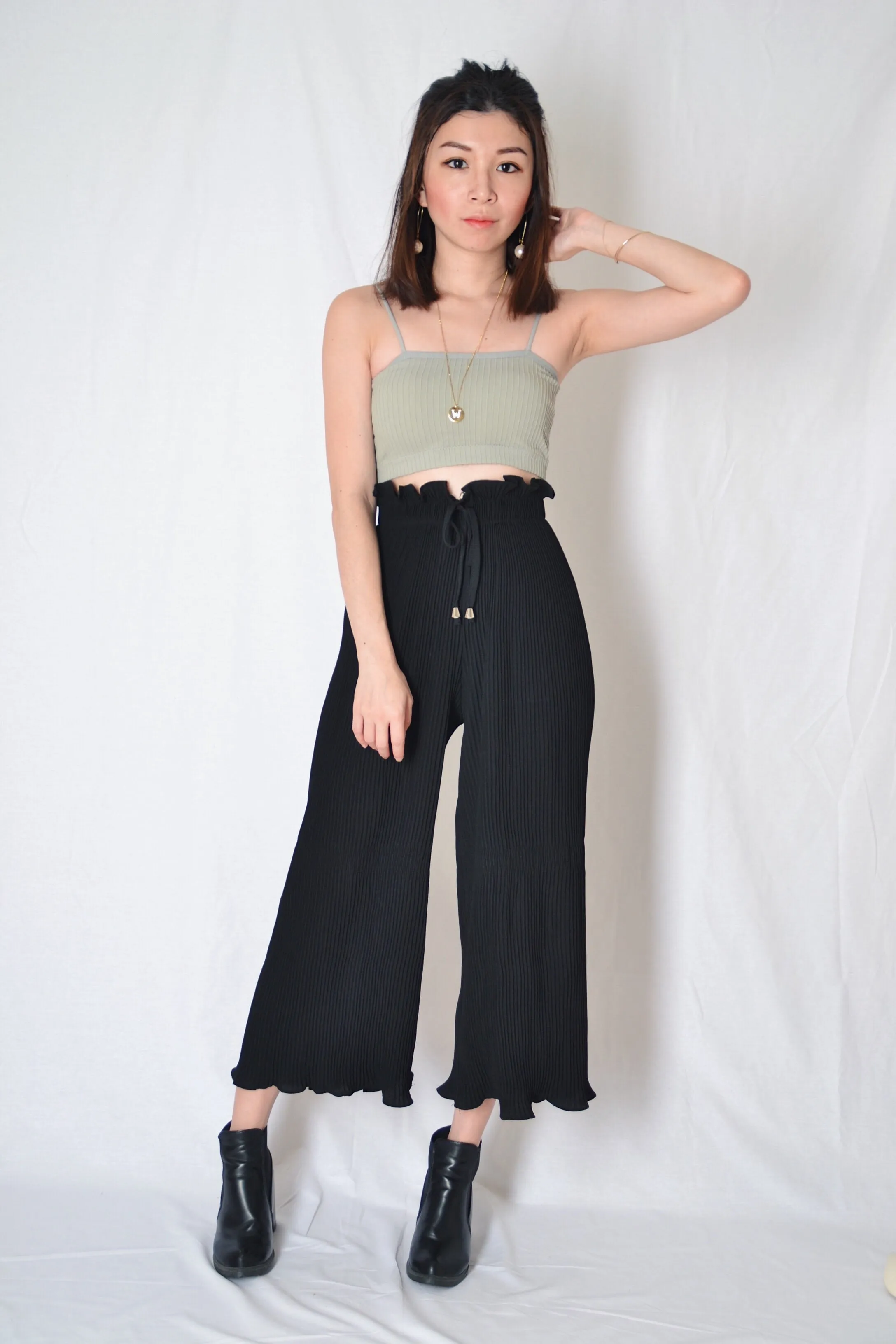 JOY CROP TOP IN GREY