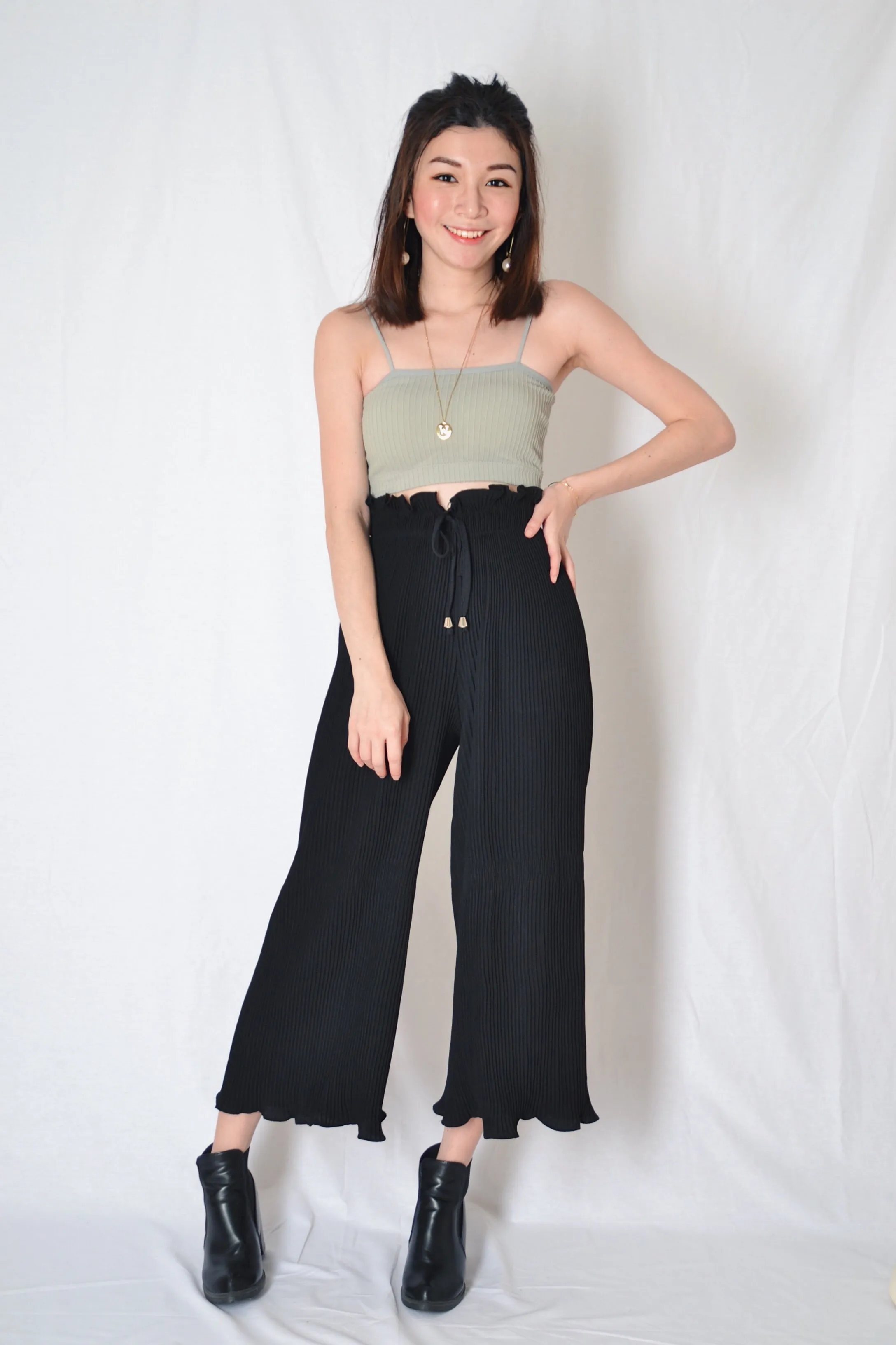 JOY CROP TOP IN GREY
