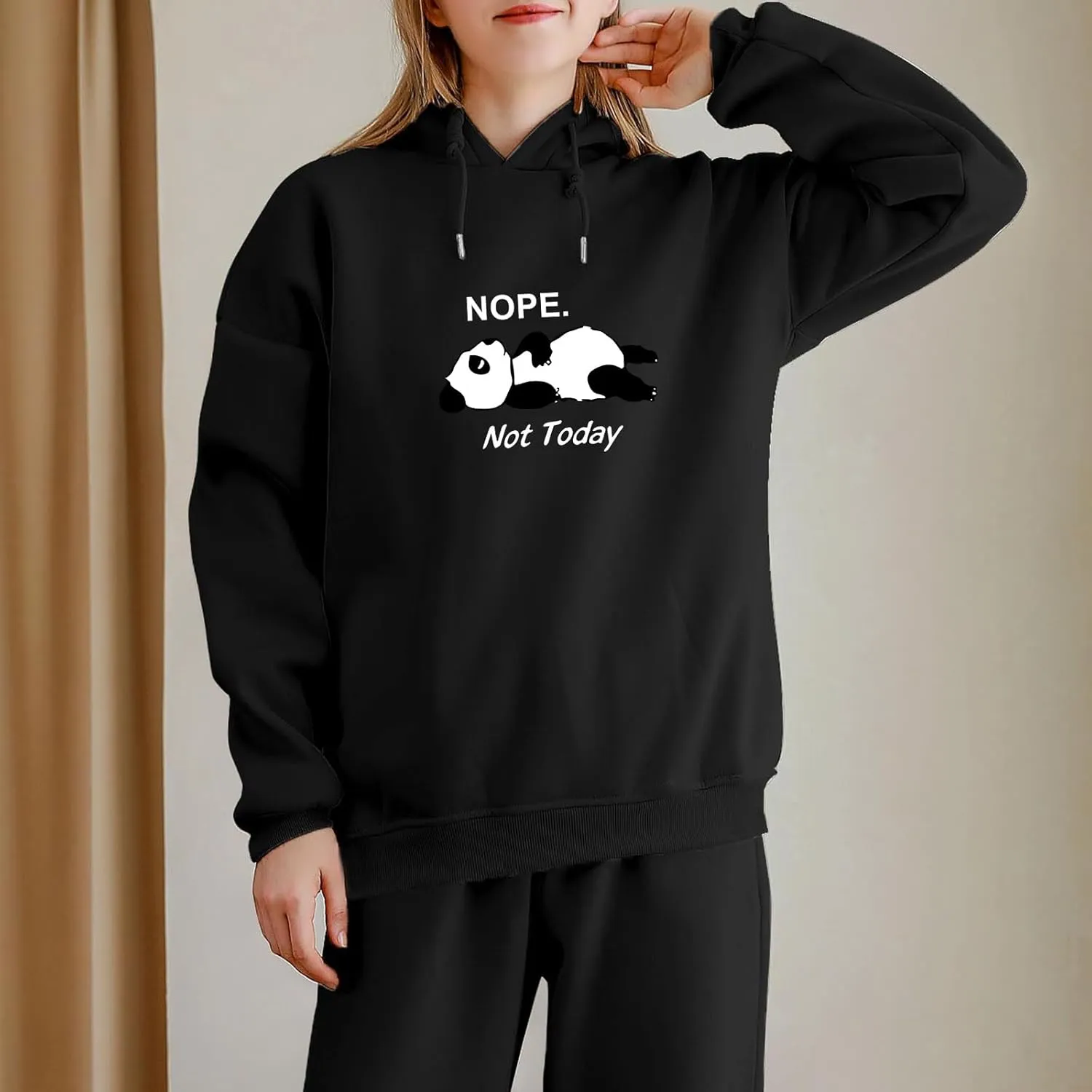 KEEVICI Womens Cute Hoodies Sweatshirts for Teen Girls Panda Graphic Kawaii Hoodie Preppy Aesthetic Pullover