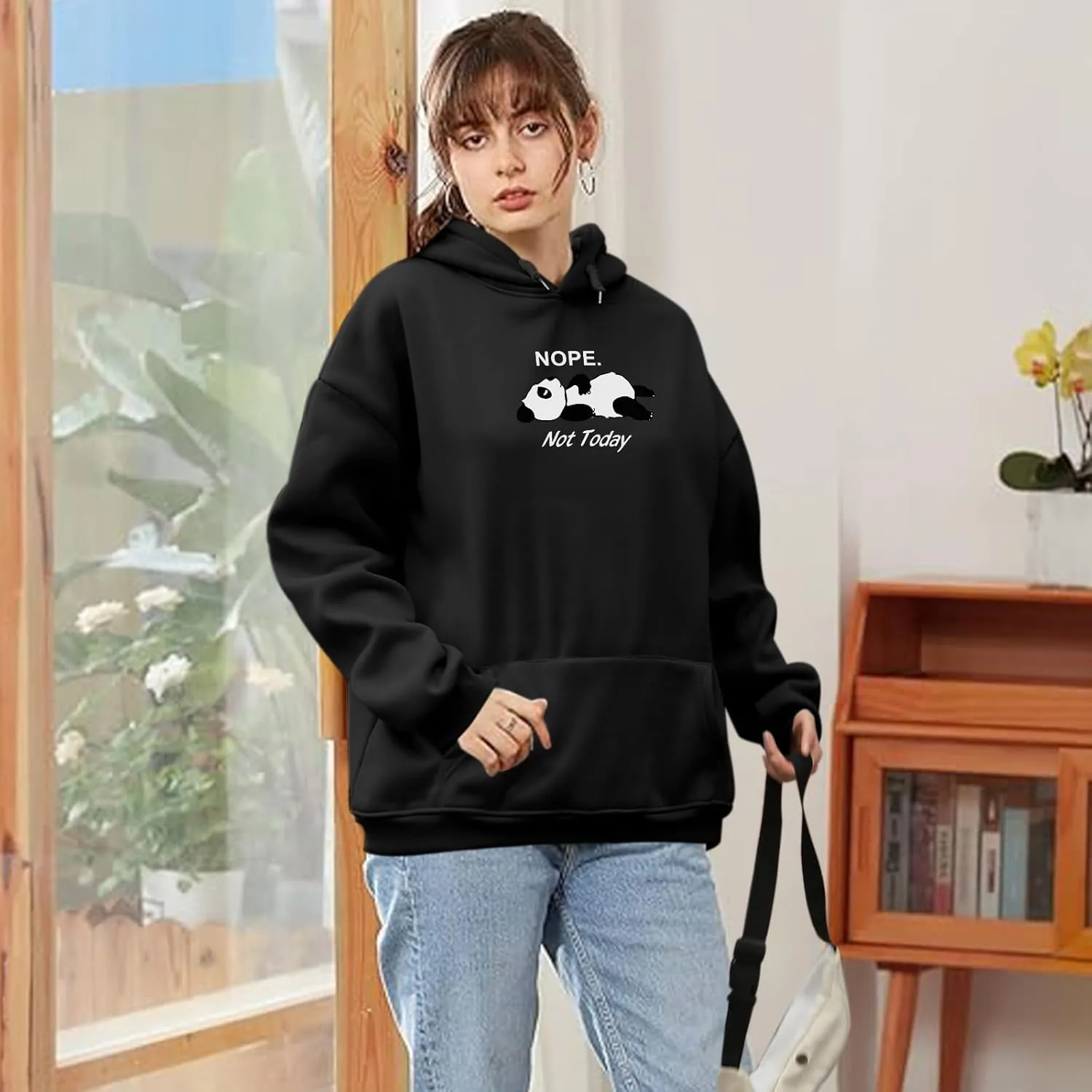 KEEVICI Womens Cute Hoodies Sweatshirts for Teen Girls Panda Graphic Kawaii Hoodie Preppy Aesthetic Pullover