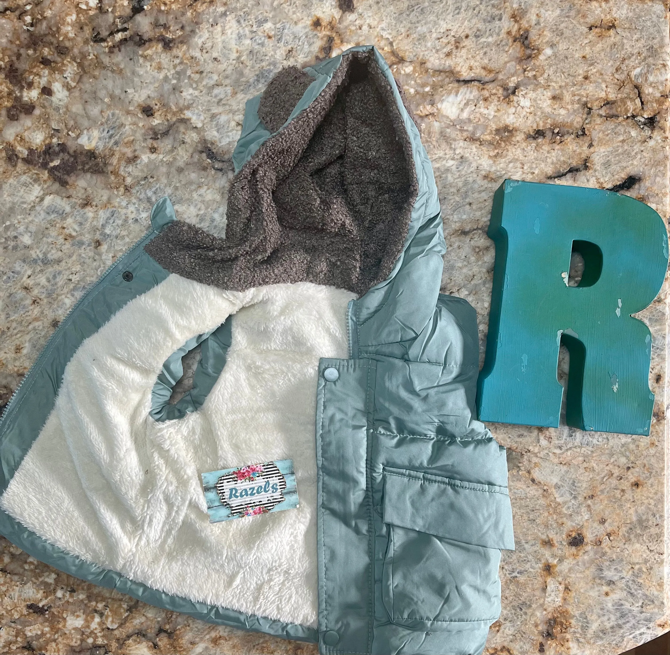 Kids Animal Ear Puffer Vest Warm Fur Lined Animal Ear Vest Fun Fall Vest
