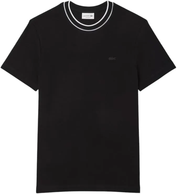Lacoste Men's Piqu Stripe Collar T-Shirt