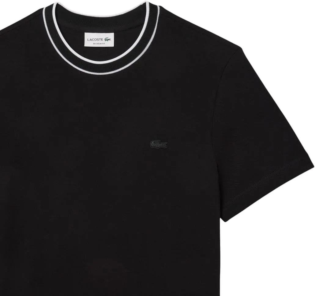 Lacoste Men's Piqu Stripe Collar T-Shirt