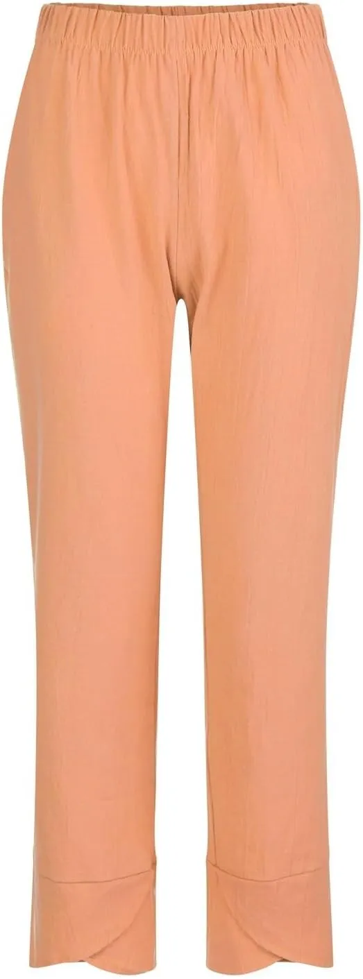 Lady Trouser Pant Summer Pants High Casual Waist Long Solid Cotton Pants 70s Pants Women Sexy Lounging