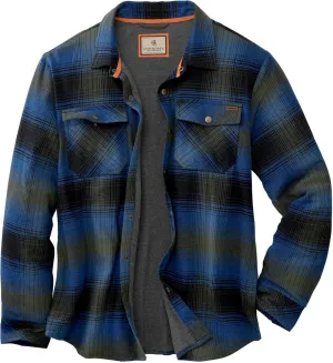 Legendary Whitetails Archer Flannel Thermal Lined Shirt Jacket for Men, Quilted Insulated Plaid Work Outerwear Coat