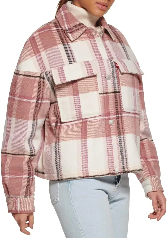 Levi's womens Wool Blend Shorty Shirt Jacket