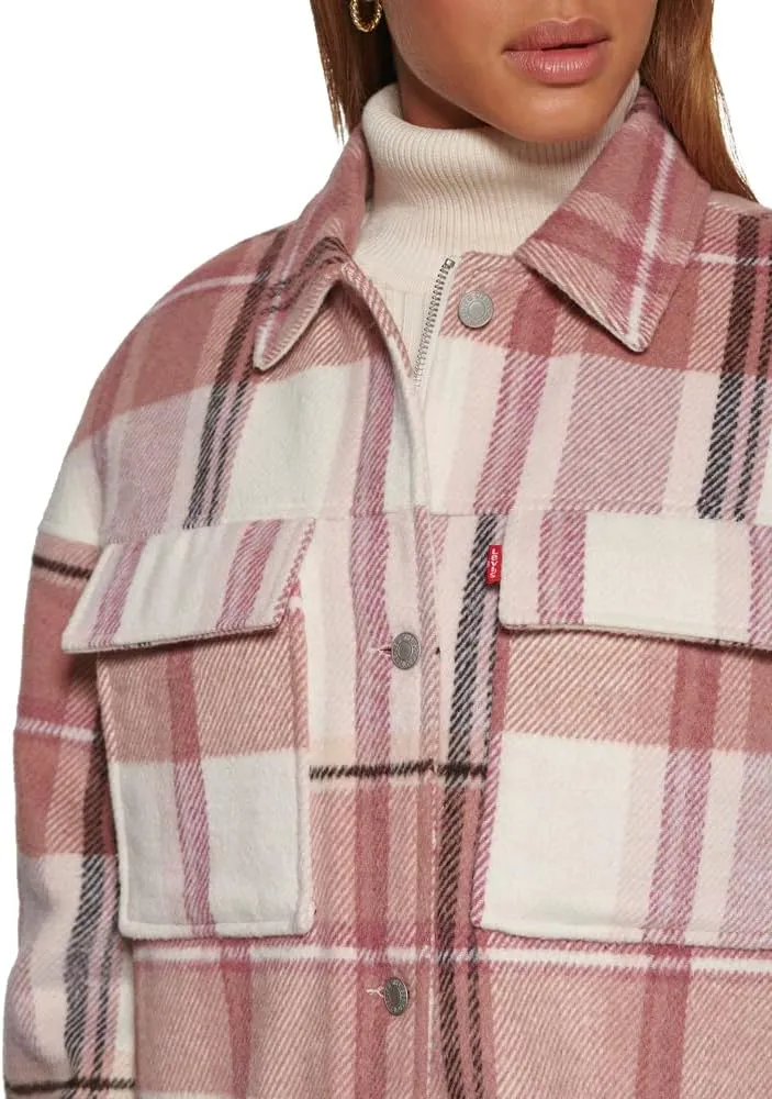 Levi's womens Wool Blend Shorty Shirt Jacket