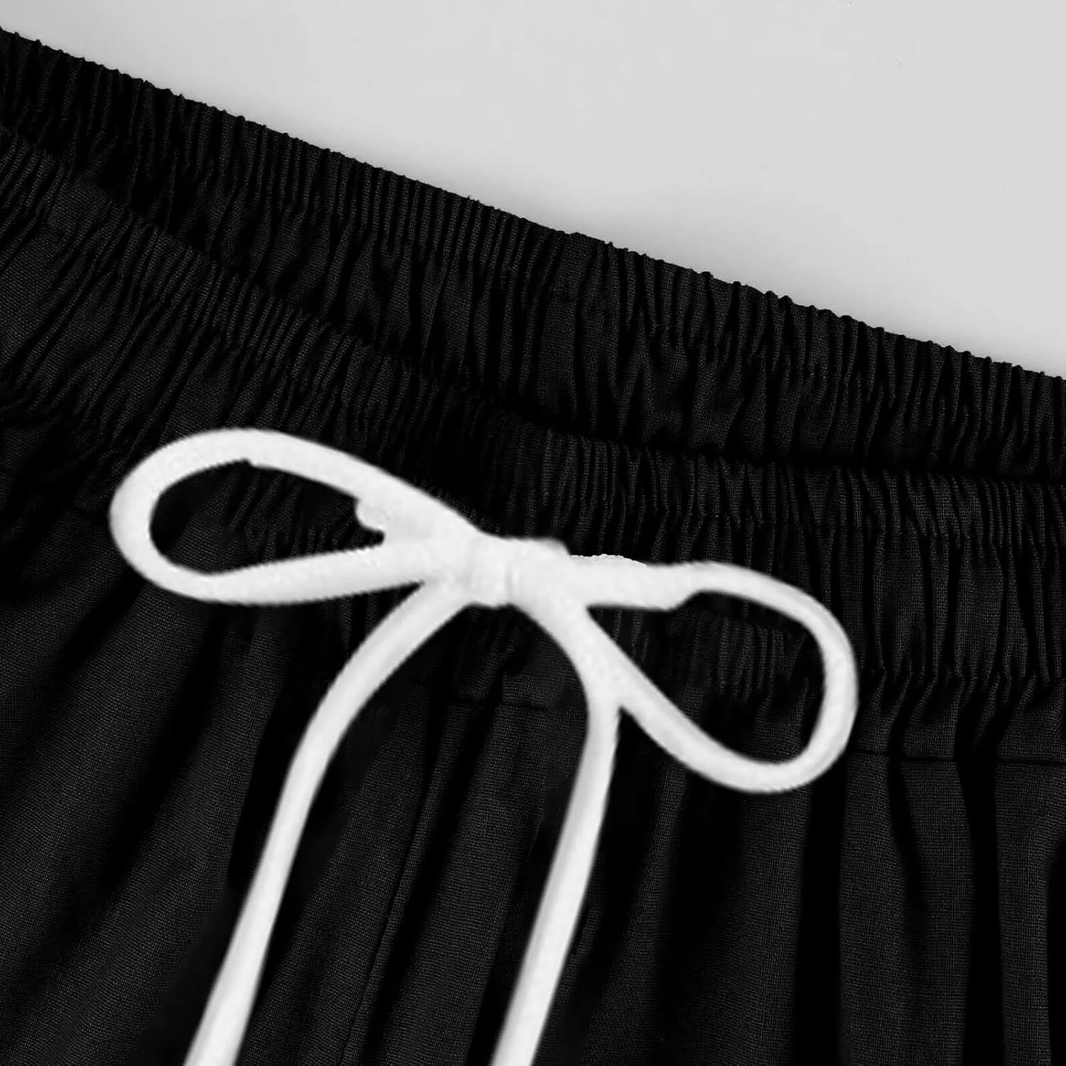 Linen Capri Pants Women Summer Wide Leg Cropped Pants Loose Cotton Ankle Trousers Elastic High Waist Workout Pants